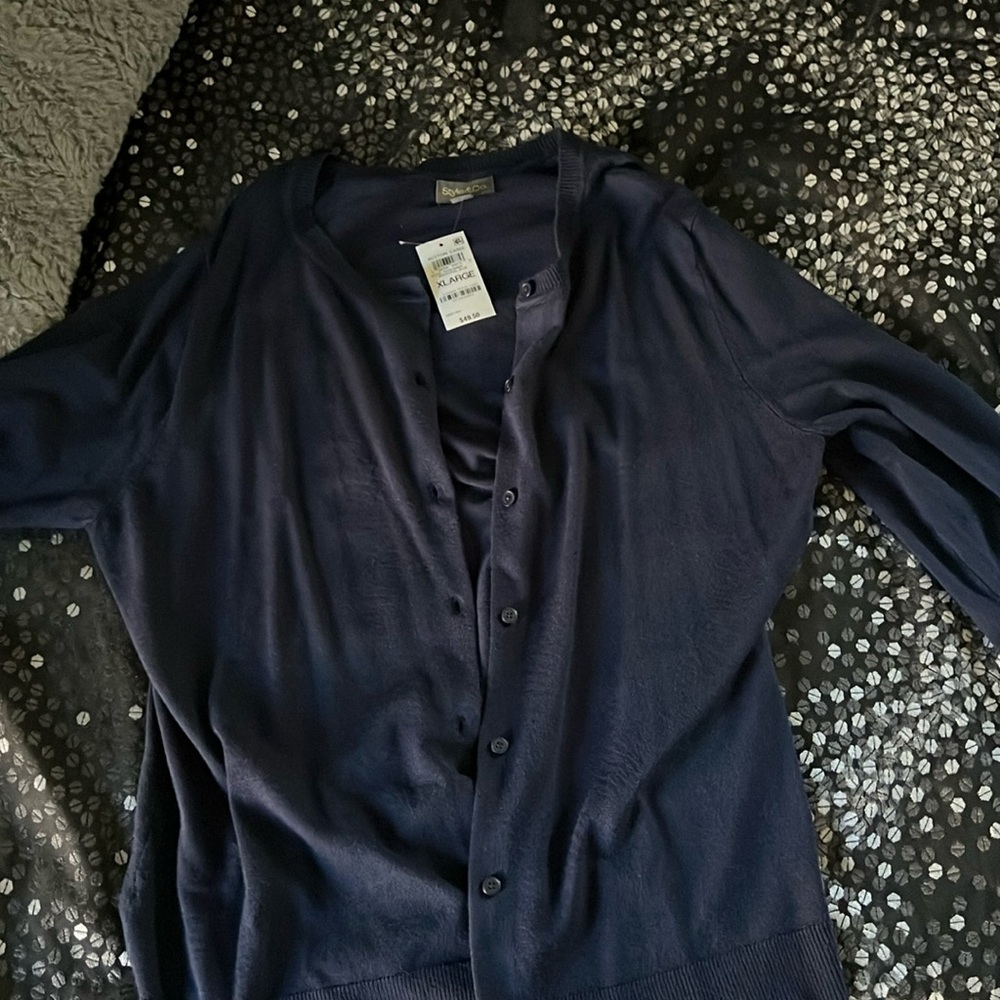 Women’s cardigan - navy- large